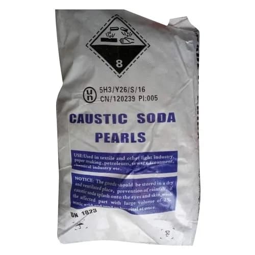 Caustic soda pearls