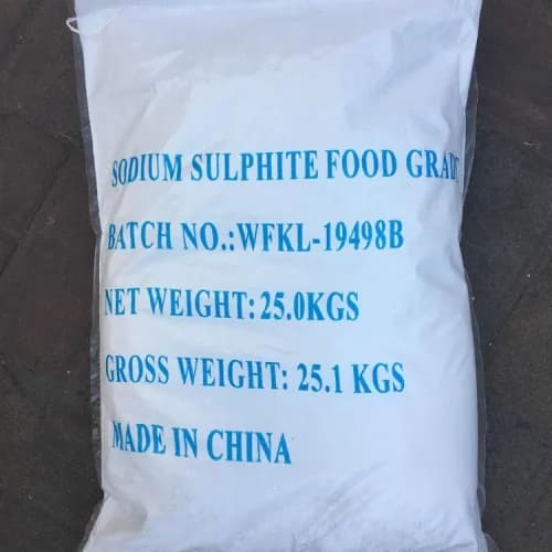 Sodium sulphites white crystalline powder used in water treatment, textile processing, paper manufacturing, and industrial applications supplied by System Star Industrial in East Africa