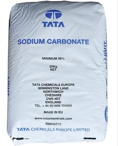 Sodium carbonate soda ash white powder used in detergents, glass manufacturing, water treatment, and industrial applications supplied by System Star Industrial in East Africa