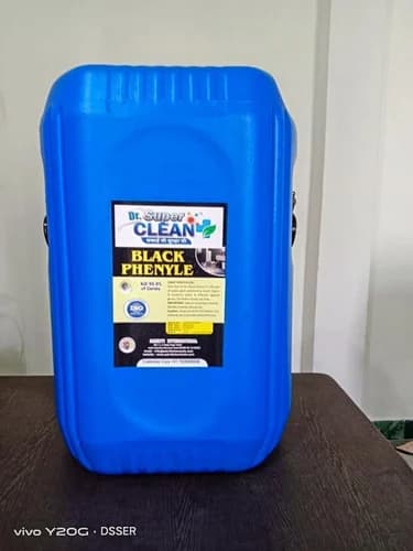 Black phenyl disinfectant liquid for floor cleaning, sanitation, and odor control supplied by System Star Industrial in East Africa